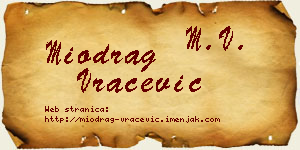 Miodrag Vračević vizit kartica